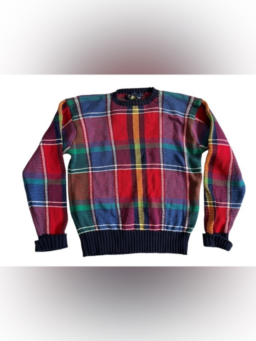 Ralph Lauren Multicolor Plaid Crewneck Sweater